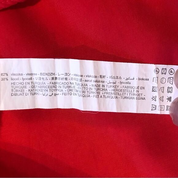 Zara Viscose Tunic with 3/4 Sleeves in Muted Red Women’s M - Picture 9 of 10